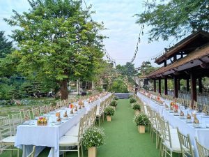 Không gian ngoài trời phù hợp tổ chức tất niên